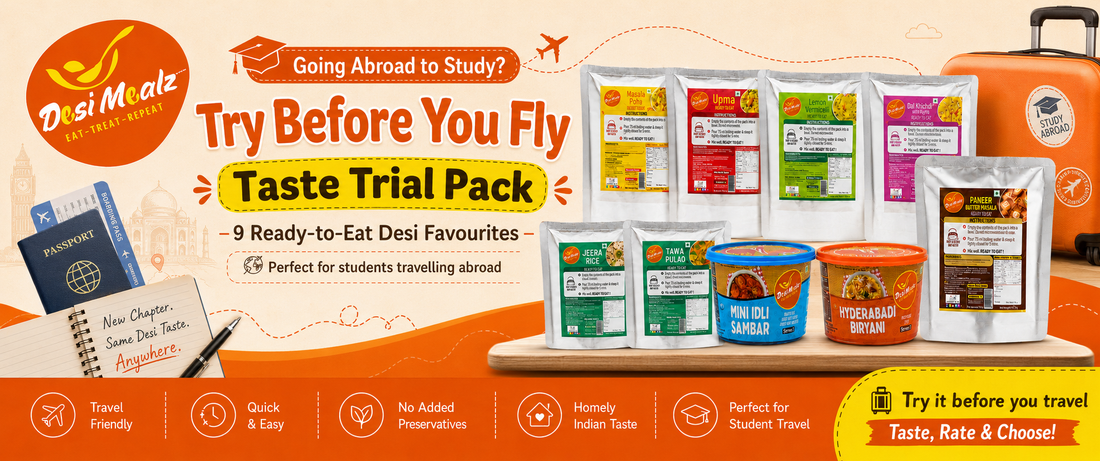 Indian Students Going Abroad: What Food Should You Pack for Your First 30 Days?